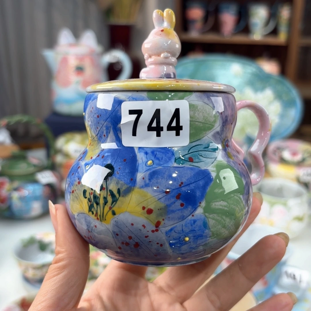 景德镇手绘高温釉下彩陶瓷茶具