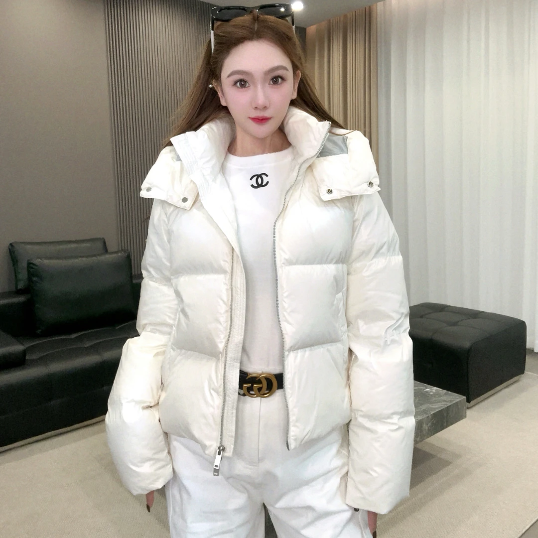 2025全面上新~剪~刀  国内首发 拼色连帽保暖短款鹅绒服07