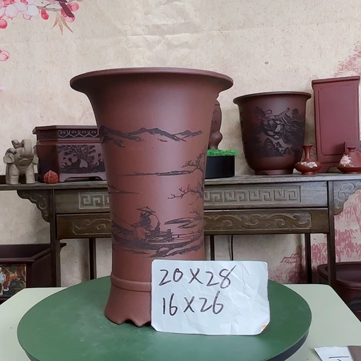 紫砂花盆紫砂花盆