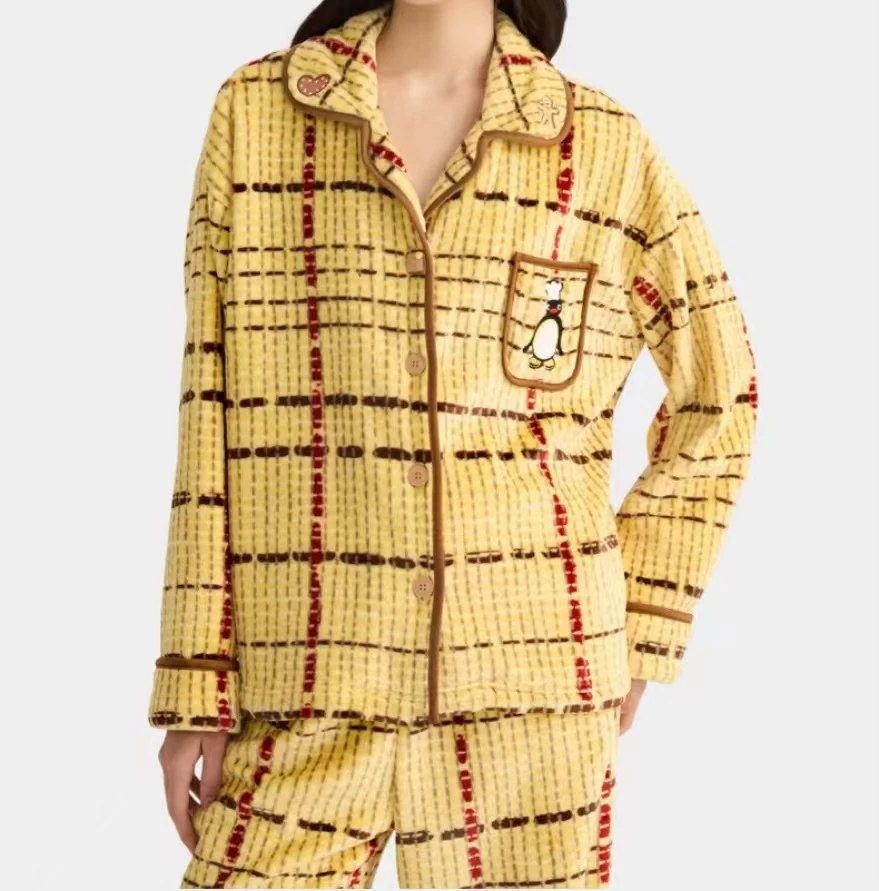 【野家-Pingu企鹅】 -法兰绒-男女潮牌可外居家服睡衣