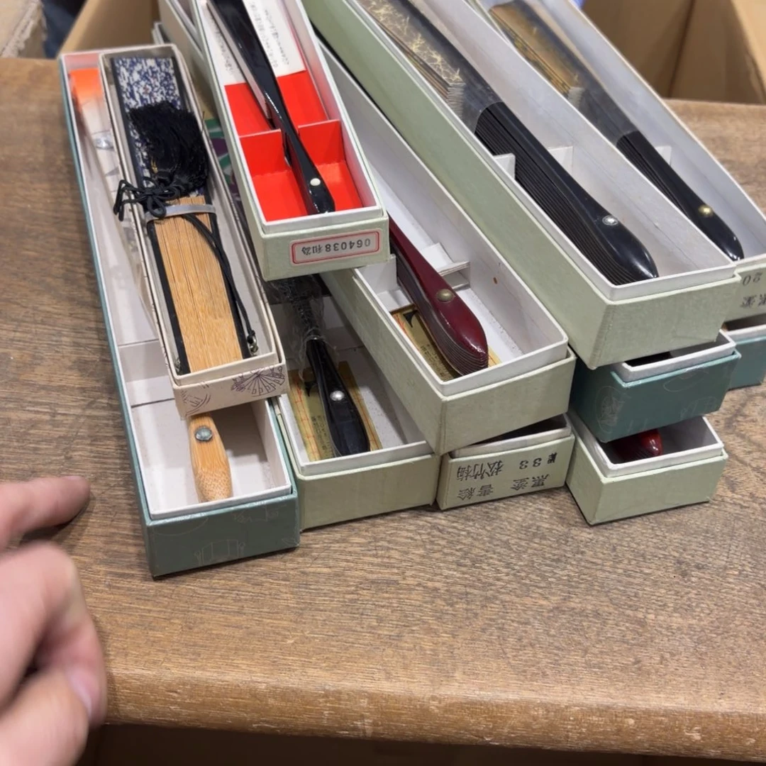 扇子般若中古美术工艺品