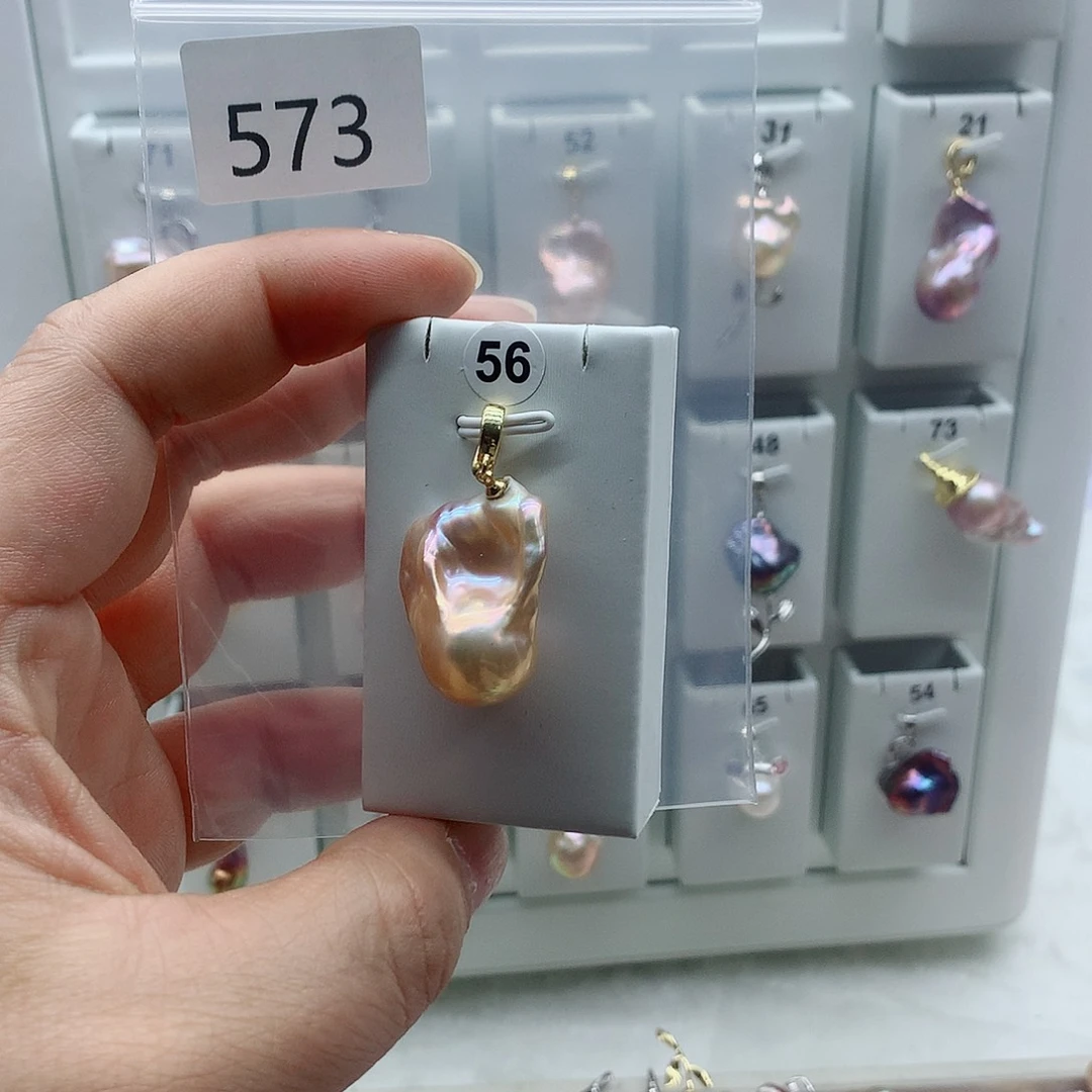 吊坠(不含链)淡水珍珠合金