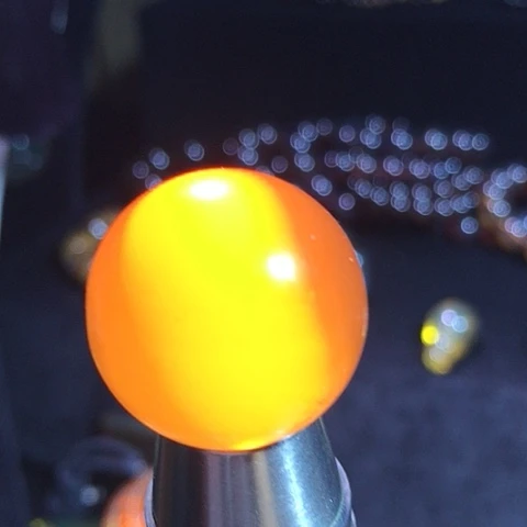 琥珀颈饰未镶嵌福利，单珠一枚尺寸26.5