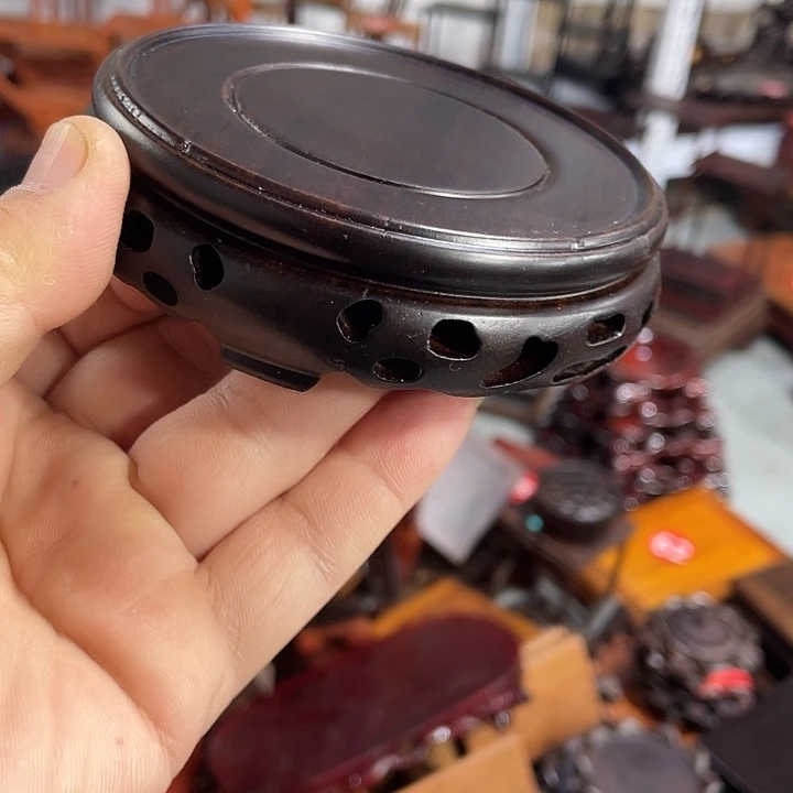 香榧木红木底座工艺品9