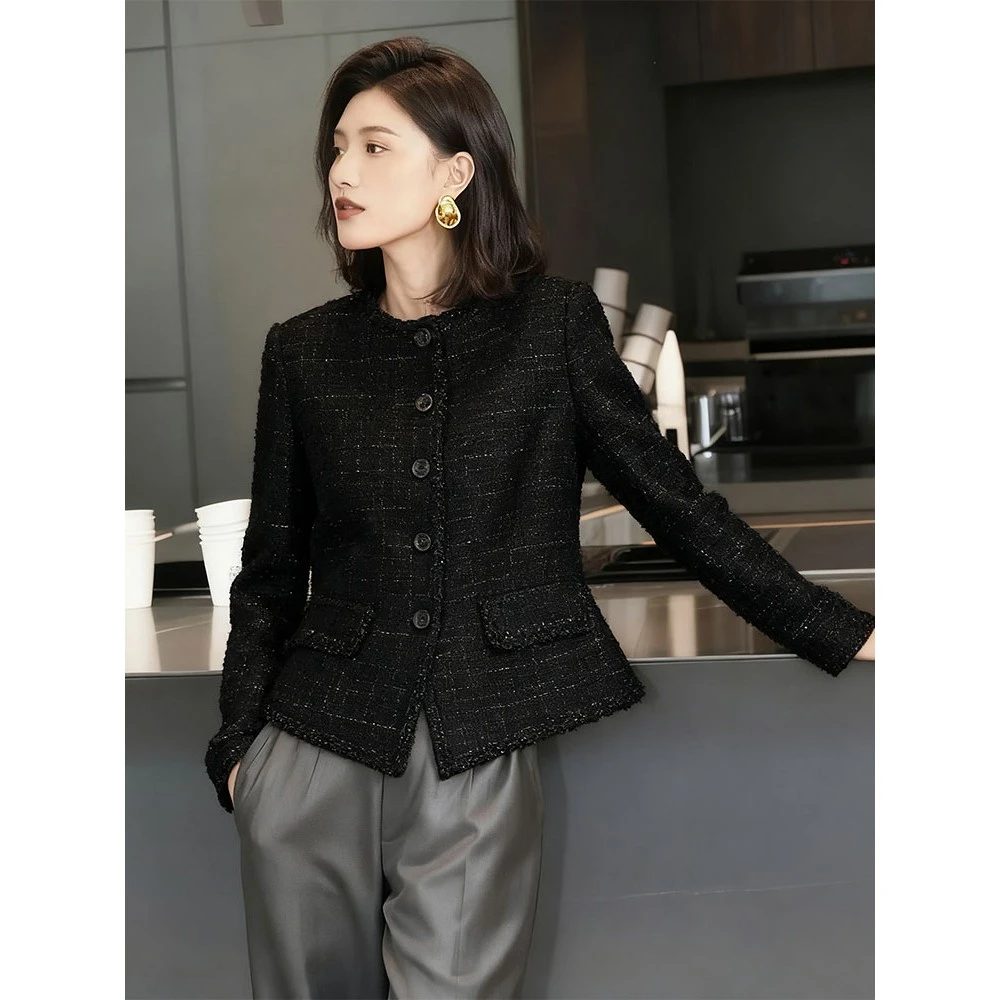 巨好看气质名媛高级感小香风西装外套女2025秋季新款今年流行爆款