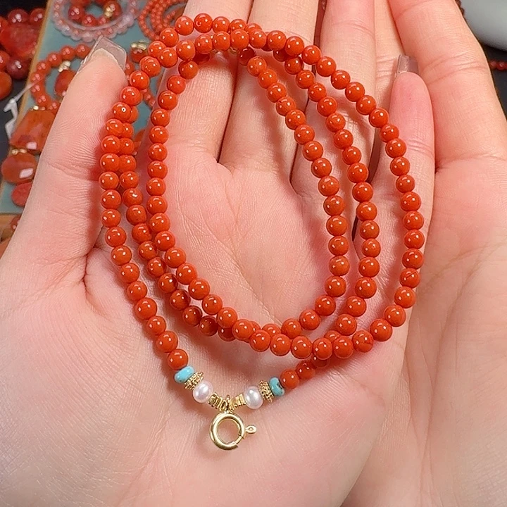 南红玛瑙未镶嵌4.2万能链55长