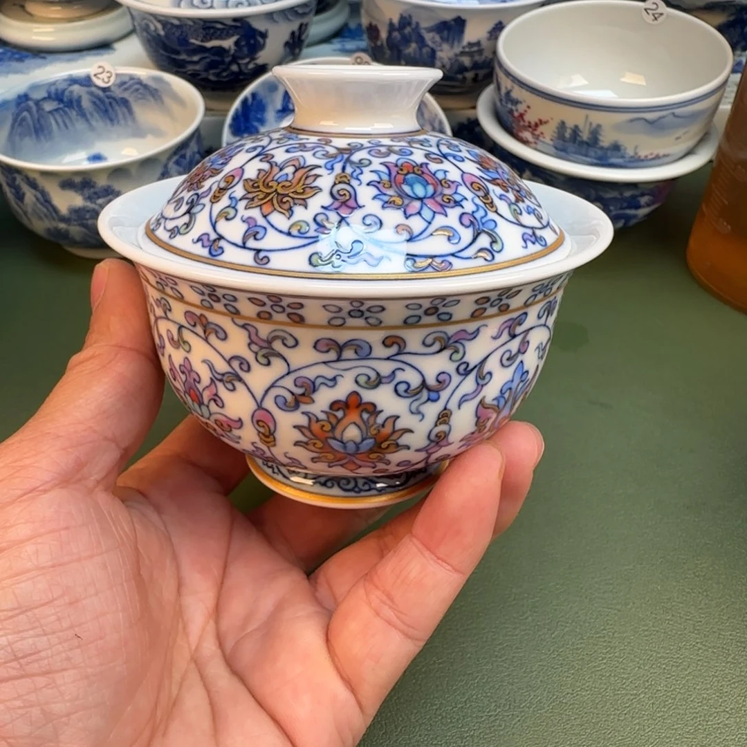 纯手工纯手绘茶具石头27