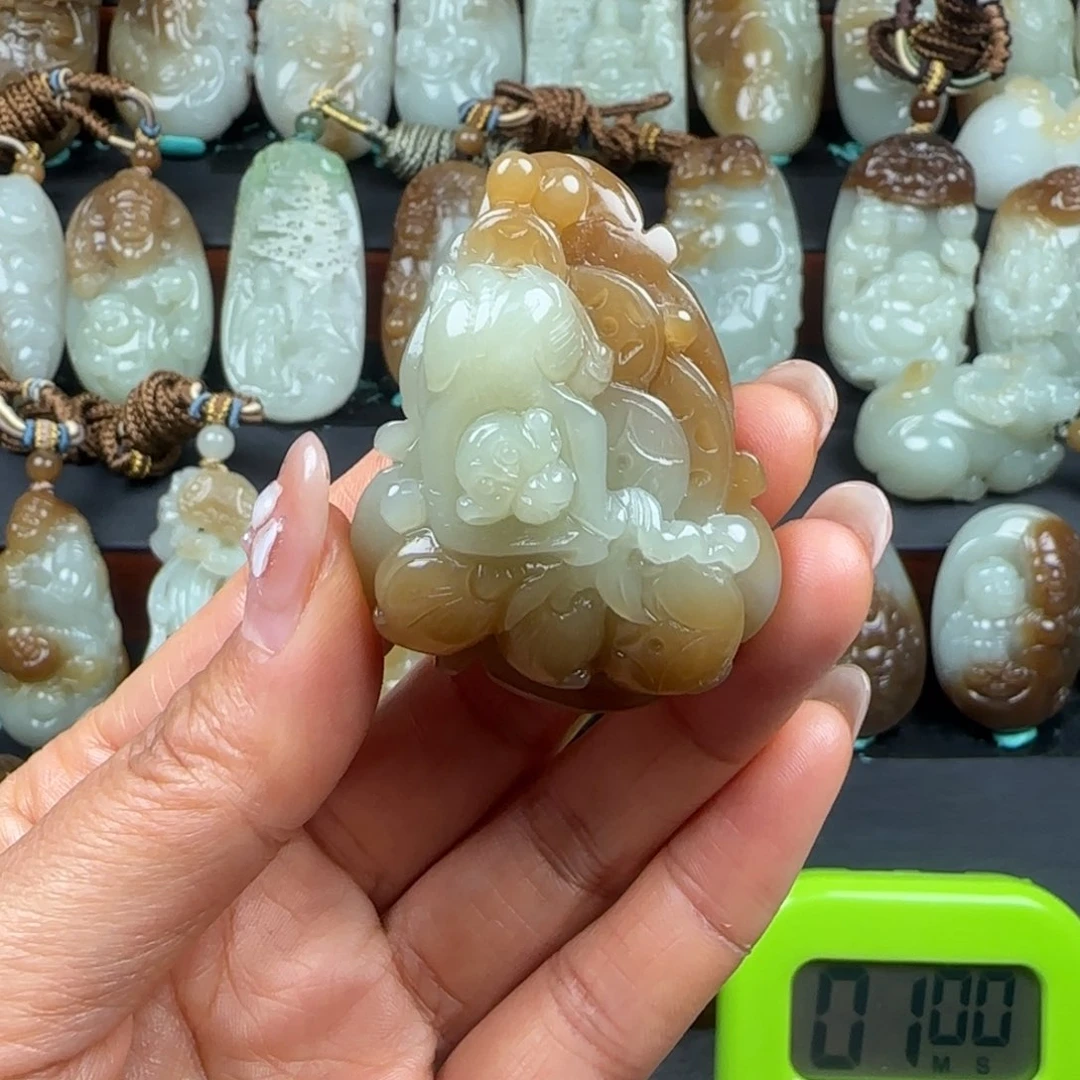 和田玉挂件未镶嵌简*