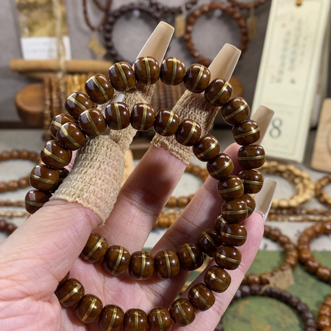 手串紫金鼠福利款黄皮一线天原生态