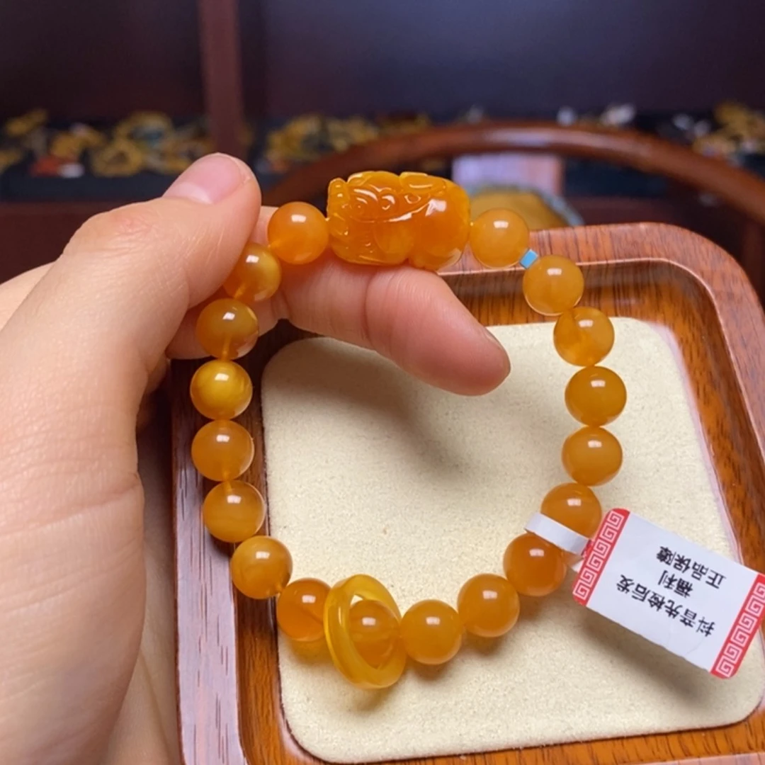 【闪购商品】蜜蜡手链未镶嵌手串
