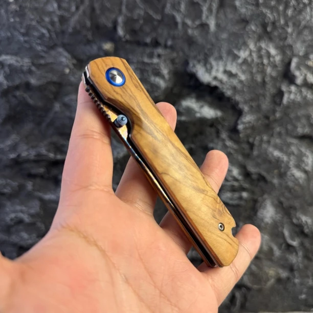 ＞60度＜150毫米10Eudb154刀小刀折叠刀手工羽毛花纹