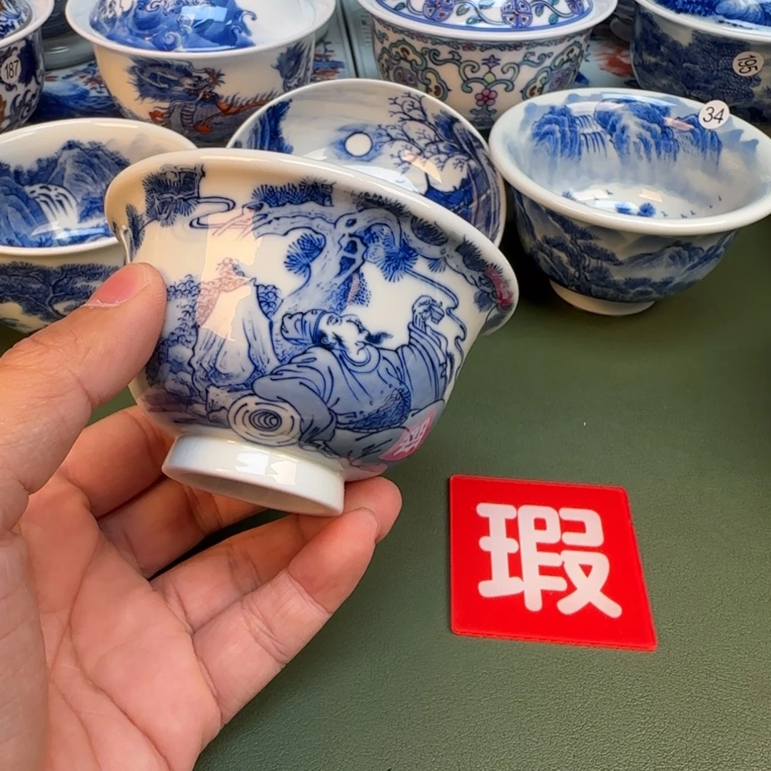 纯手工纯手绘茶具石头63