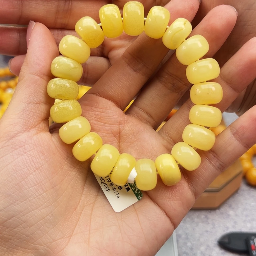 手链琥珀未镶嵌14m微瑕