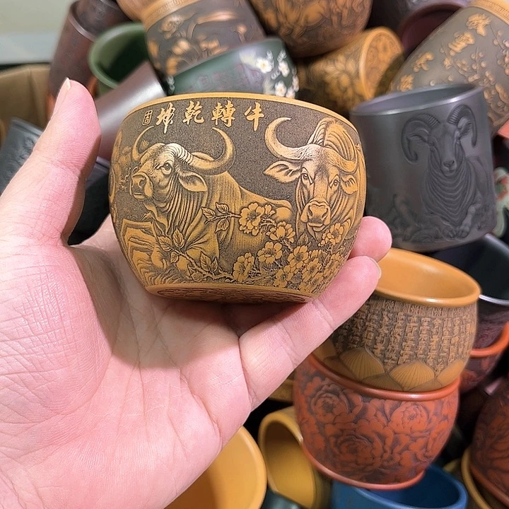 茶杯紫砂全手工紫砂主人杯