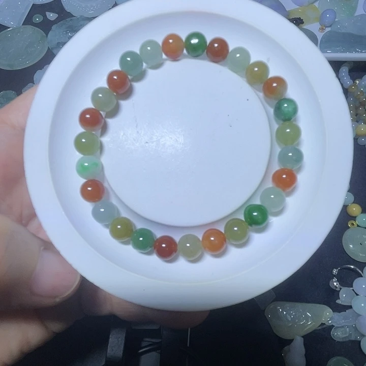 翡翠散珠缅甸翡翠手串