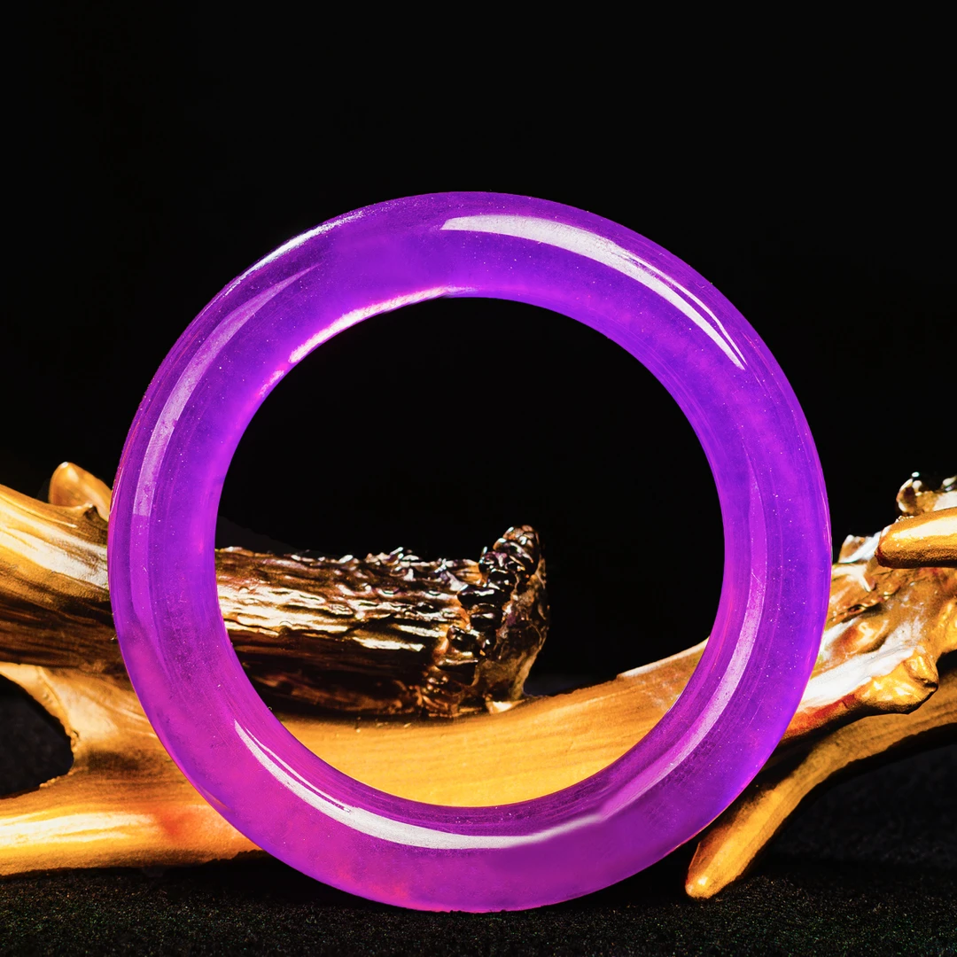 ｛ 缅甸展会文松会长专属｝szqq07紫色时尚 圆条 手镯