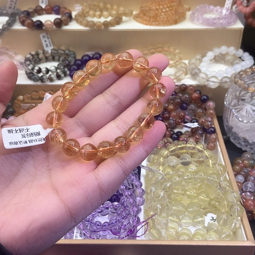 水晶手链未镶嵌暴力黄水晶11