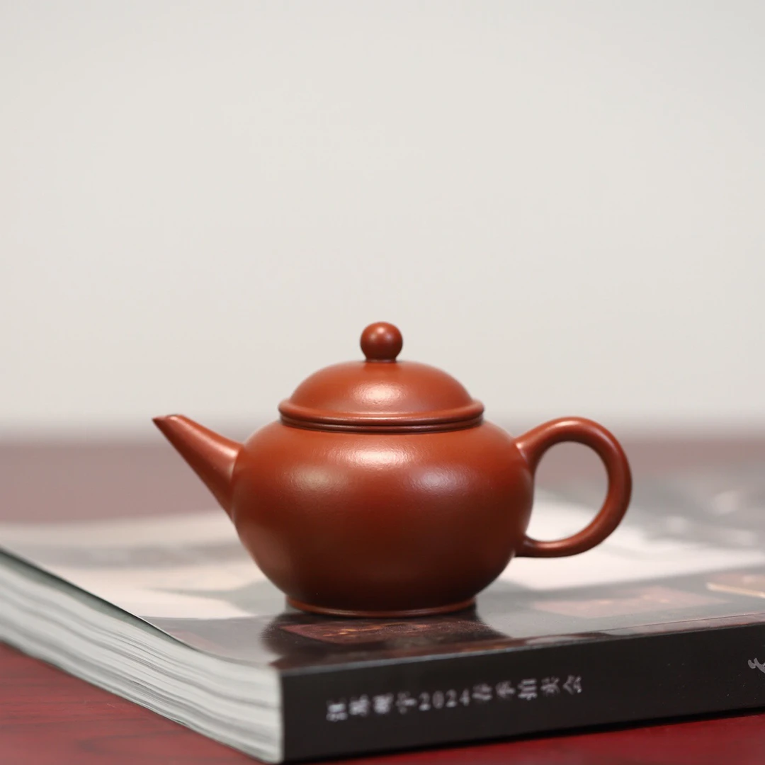 水平·全手工紫砂壶容量140cc/极品朱泥