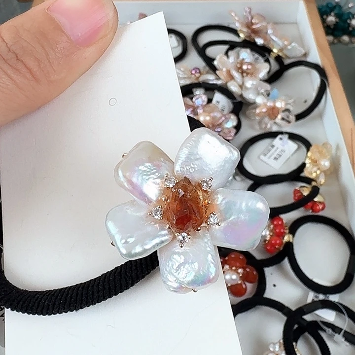 未镶嵌发饰淡水珍珠
