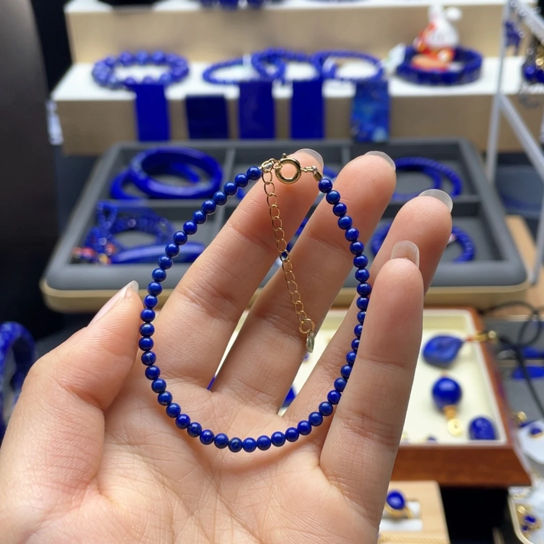 未镶嵌青金石手链3mm福利