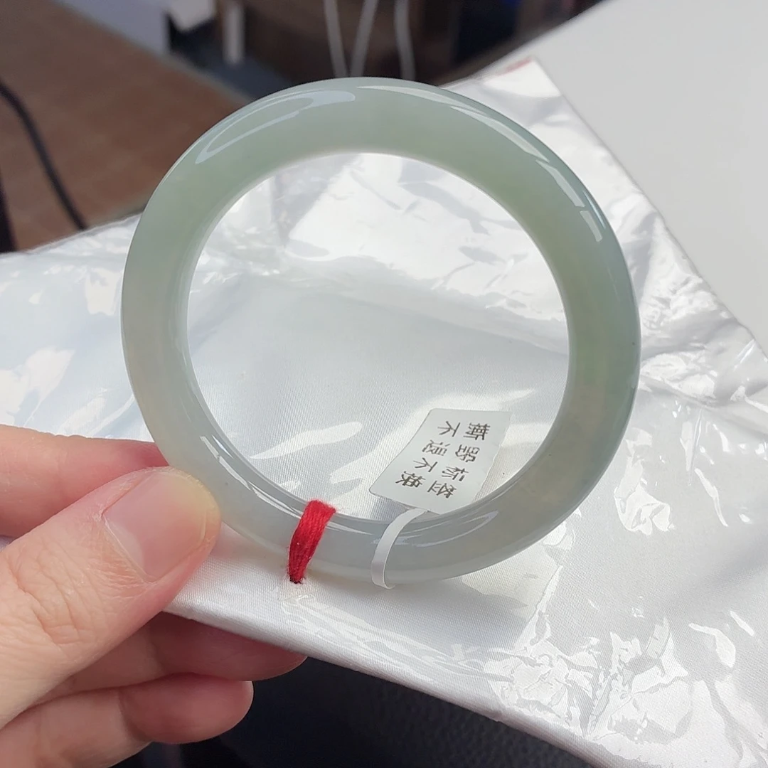 翡翠未镶嵌手镯4号-54圈口