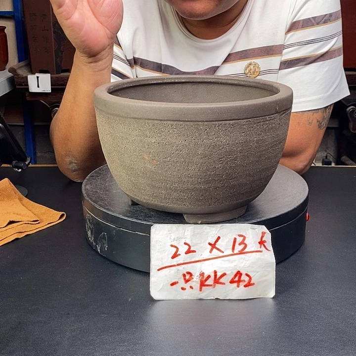 紫砂花盆货号一只KK42