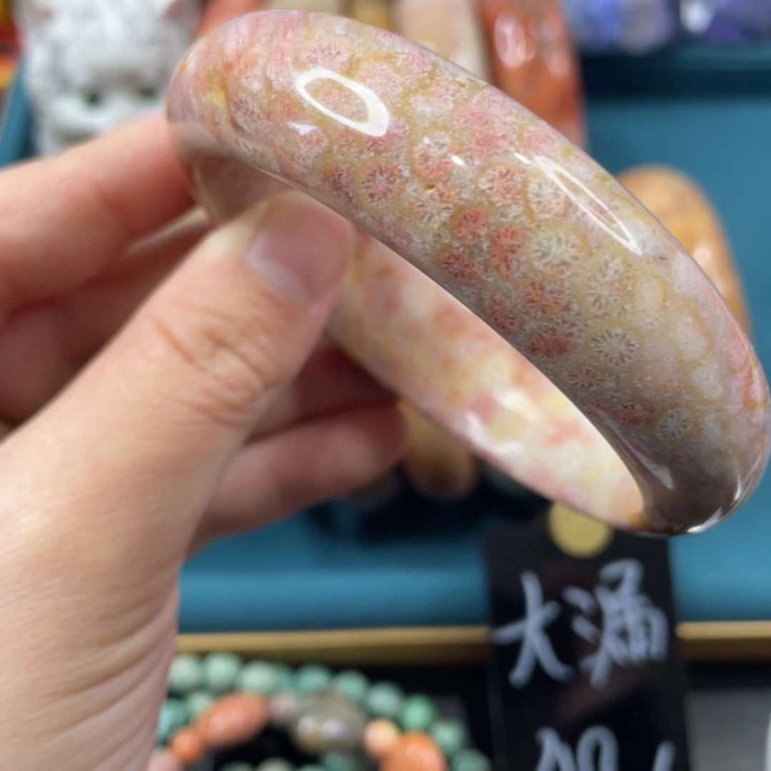 未镶嵌手镯硅化玉