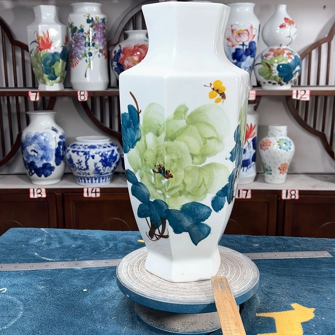 摆件景德镇陶瓷6绿牡