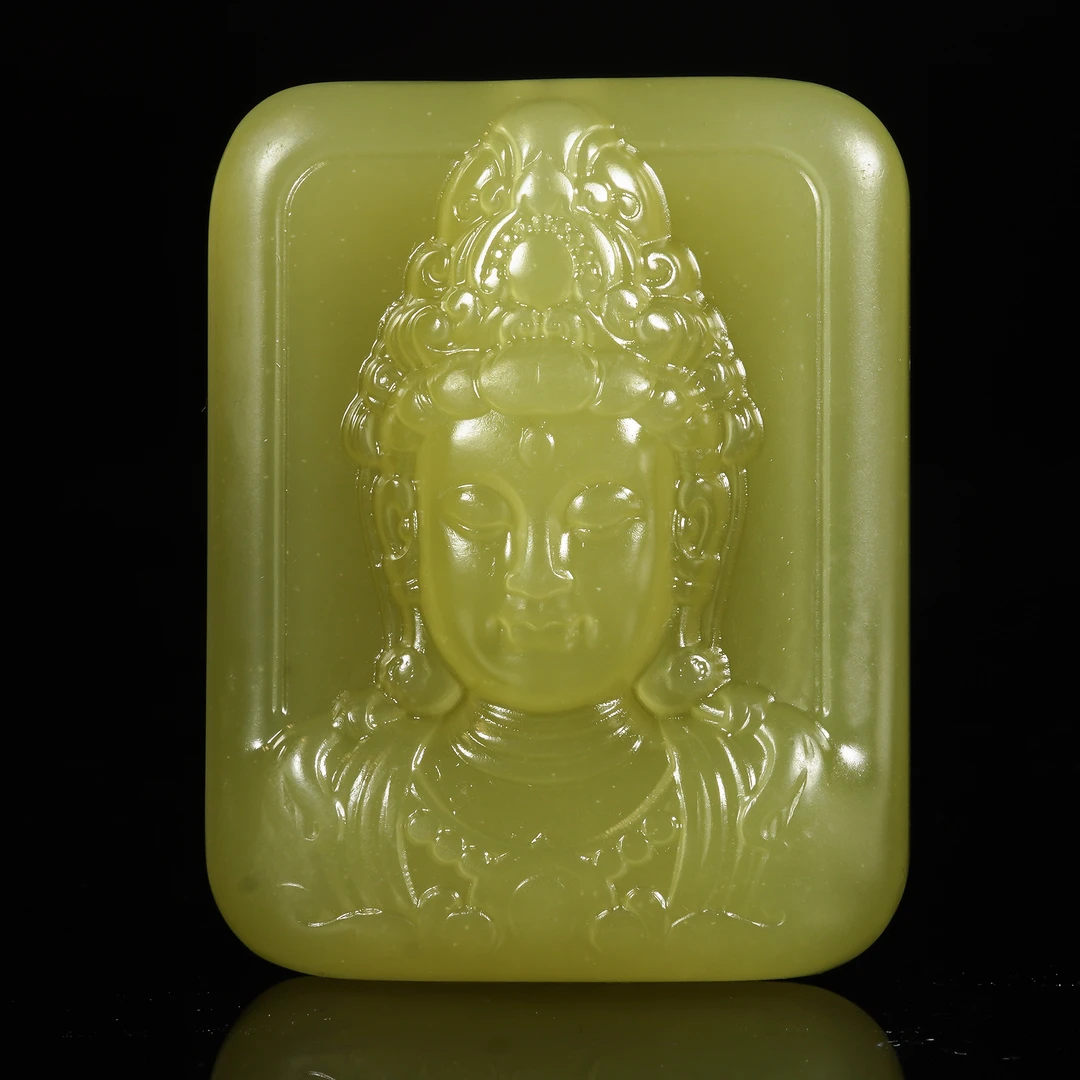 LOT.034和田黄玉人物牌X1795