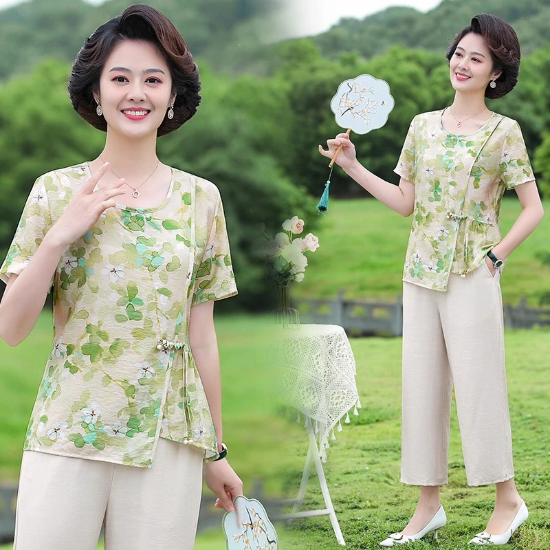 038圆领褶皱短袖3XL80-110