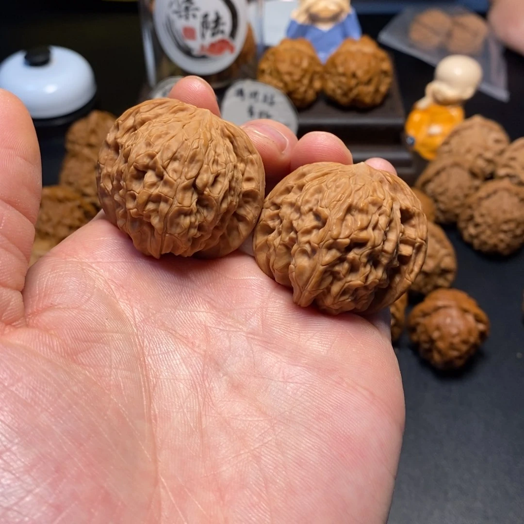 文玩核桃把件53号磨盘40尺