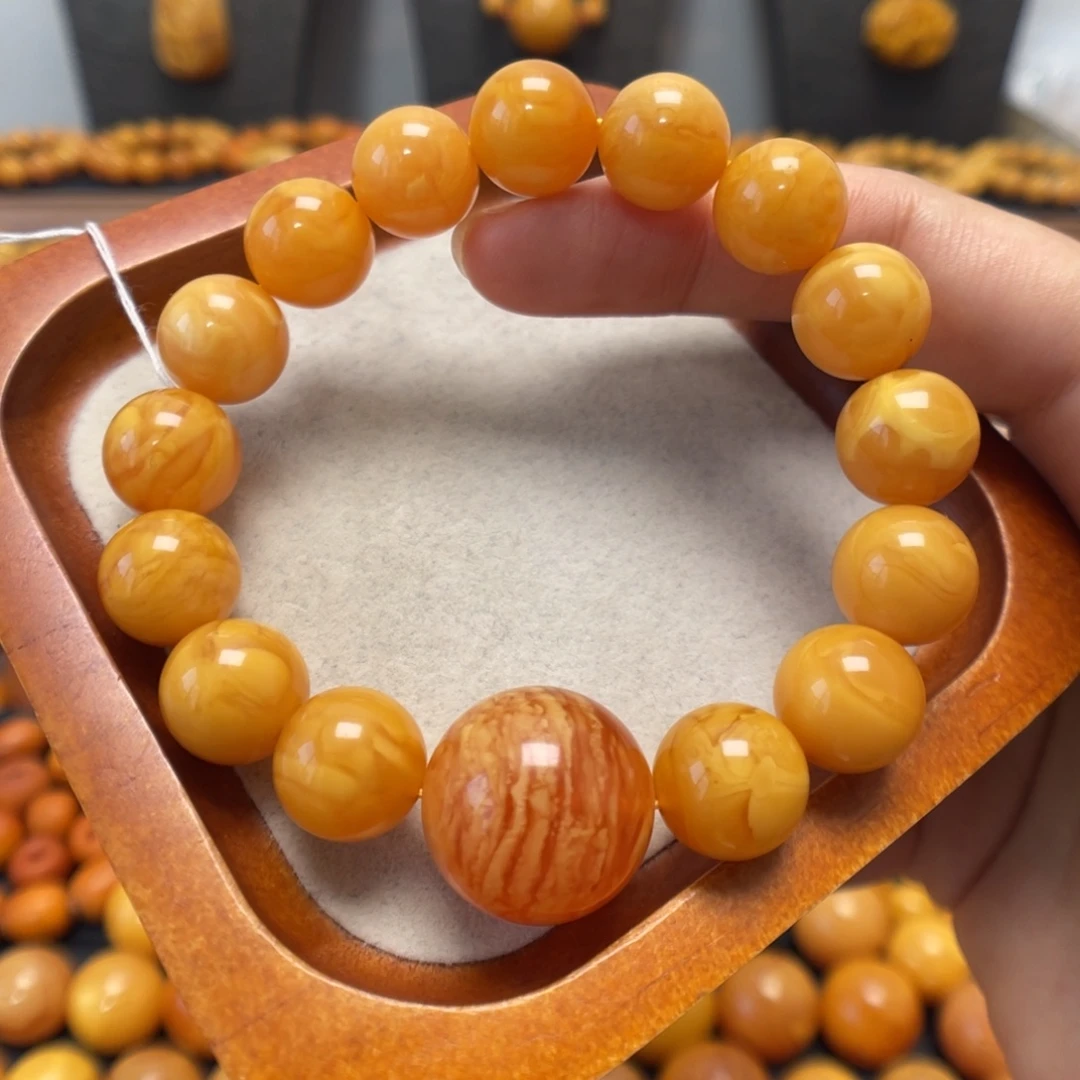 蜜蜡未镶嵌手链蜜蜡