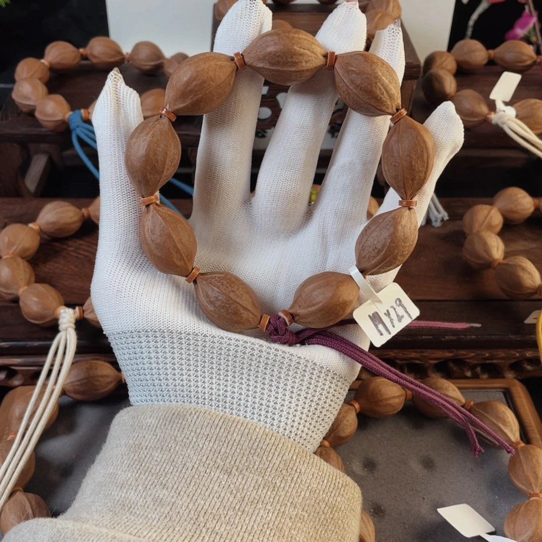 尐***尗橄榄核手串原生态梅林铁核19*29