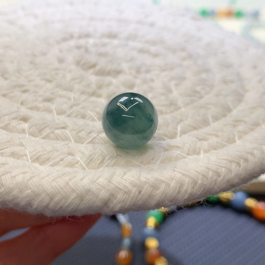 定制翡翠未镶嵌 毛货抛光定制 蓝水飘花 卡12.1 yu