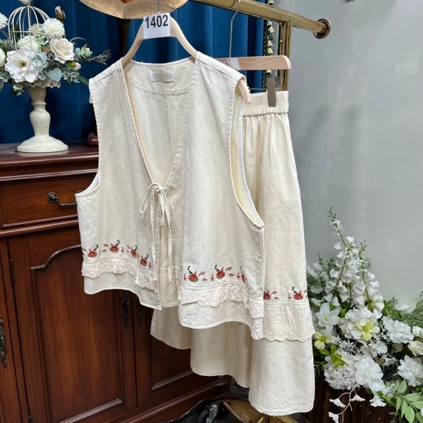 1400-1499号 时尚甜美辣妹风女装套装时尚款马甲➕半裙