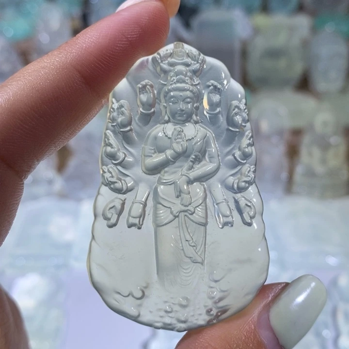 岫玉未镶嵌吊坠吊坠