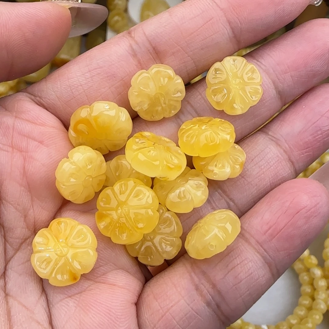 蜜蜡未镶嵌裸石蜜蜡花花随机发一颗