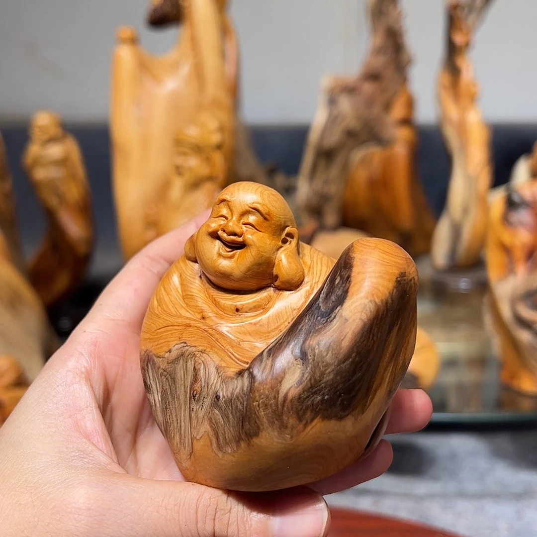 柏木崖柏木手把件摆件