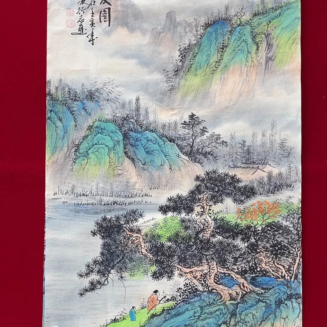 国画凌行志手绘作品