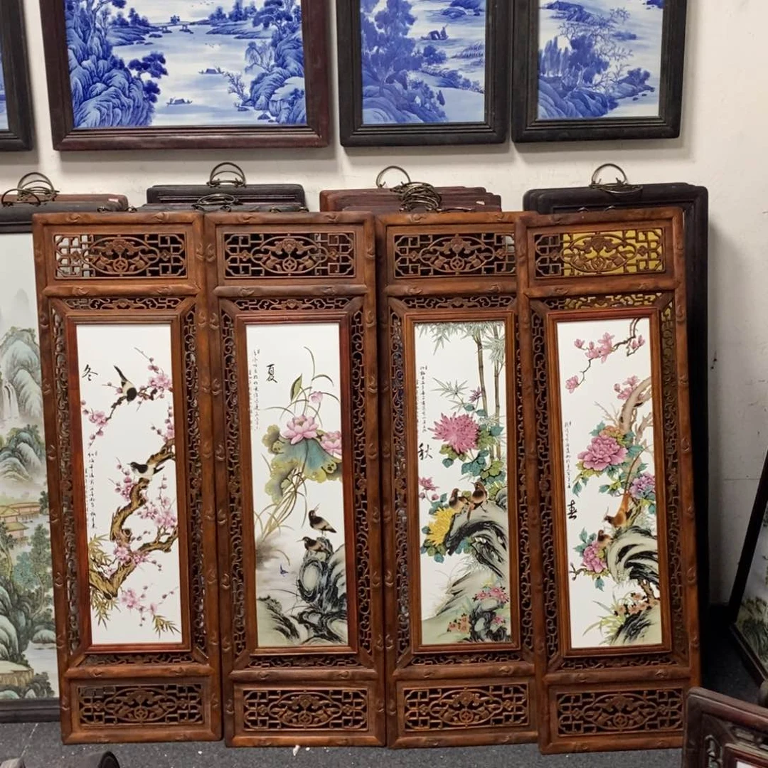 瓷片1.2*36*4景德镇瓷板画柴窑烧制