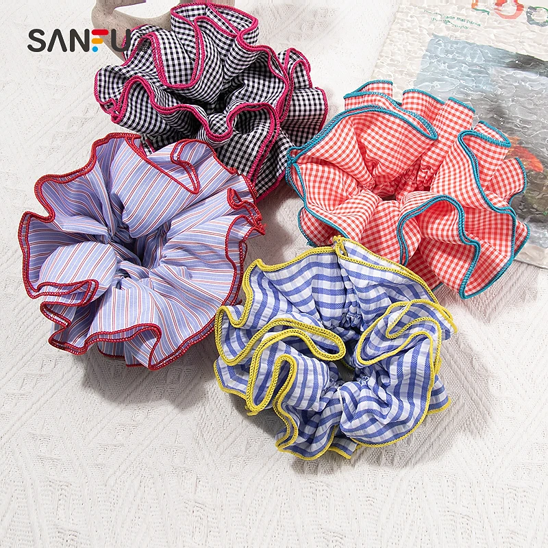 三福多巴胺大圈发束单个 清新甜美时尚发饰配饰头饰840350