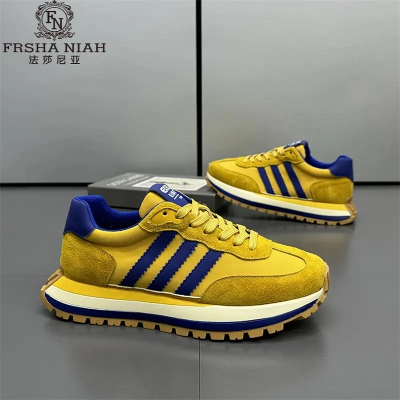 法莎尼亚男款软底老爹鞋潮流时尚男款软弹男鞋厚底增高休闲运动鞋