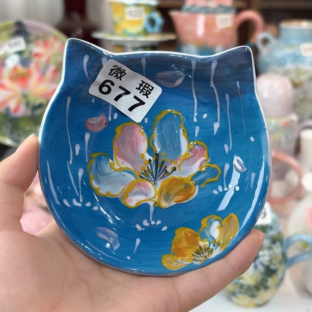 景德镇手绘高温釉下彩陶瓷茶具