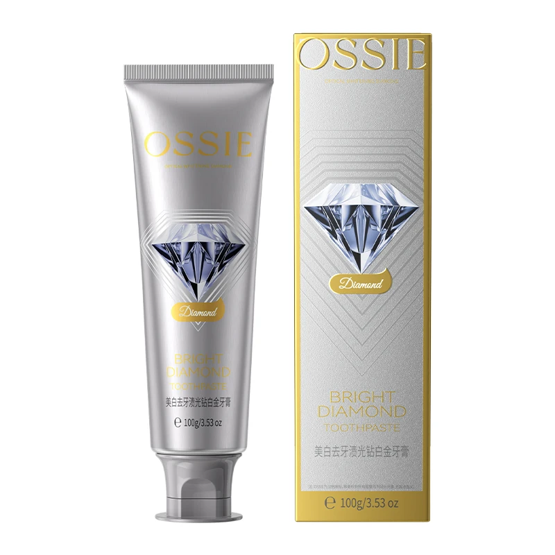 OSSIE美白去牙渍光钻白金牙膏