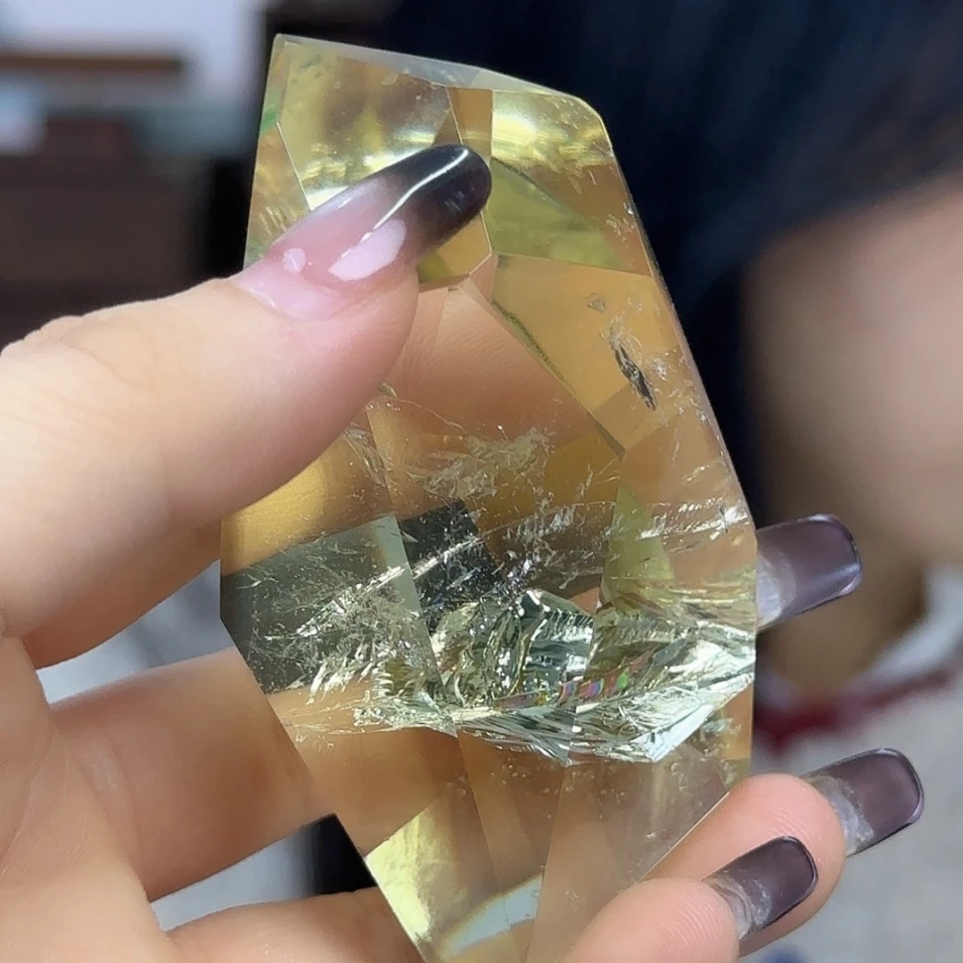 摆件未镶嵌水晶天然黄水晶