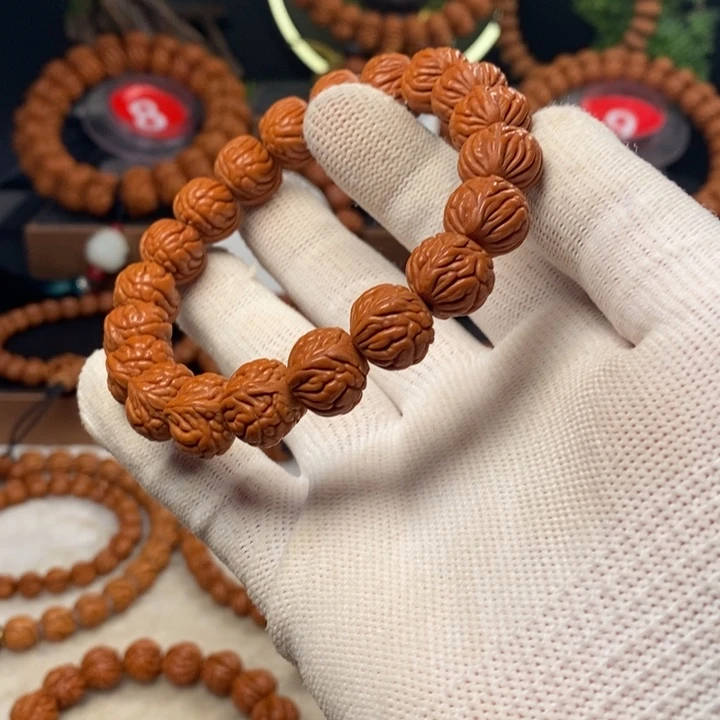 桃核吊坠禅*秦岭龙纹桃核