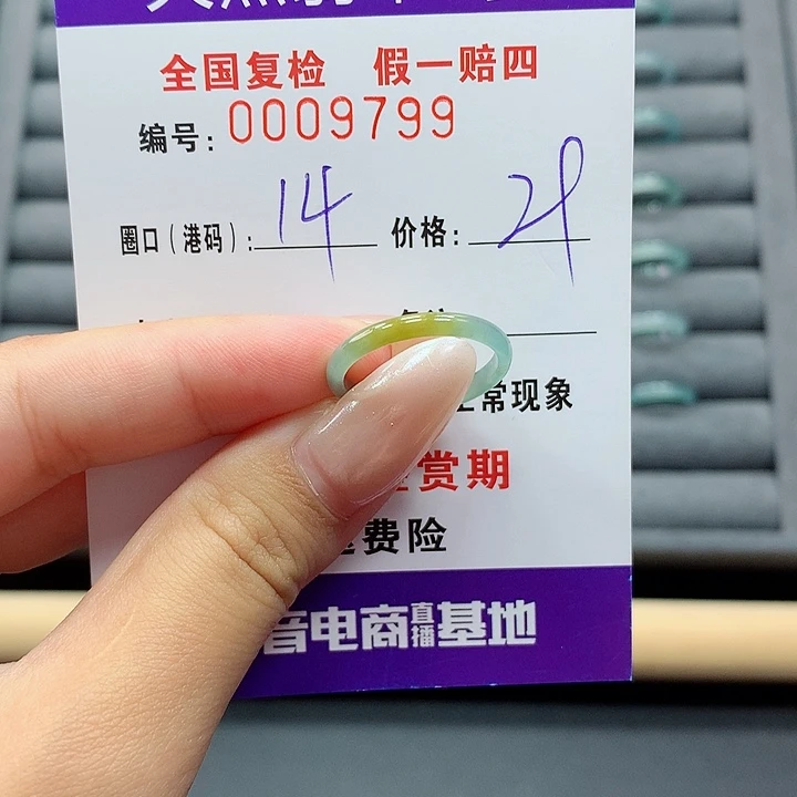 翡翠戒指未镶嵌      9799