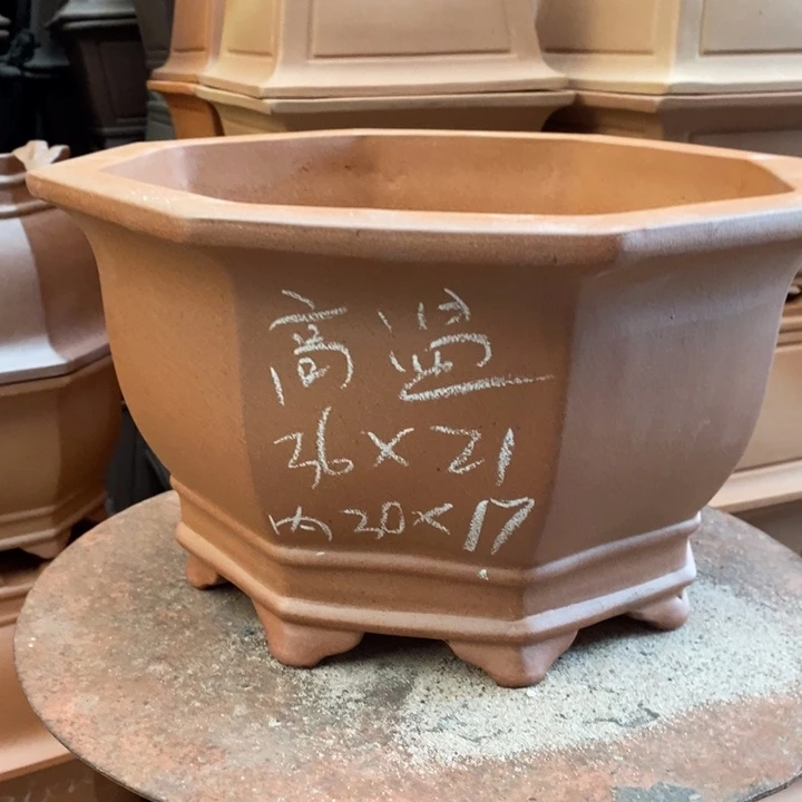 花盆紫砂只顾看着自己