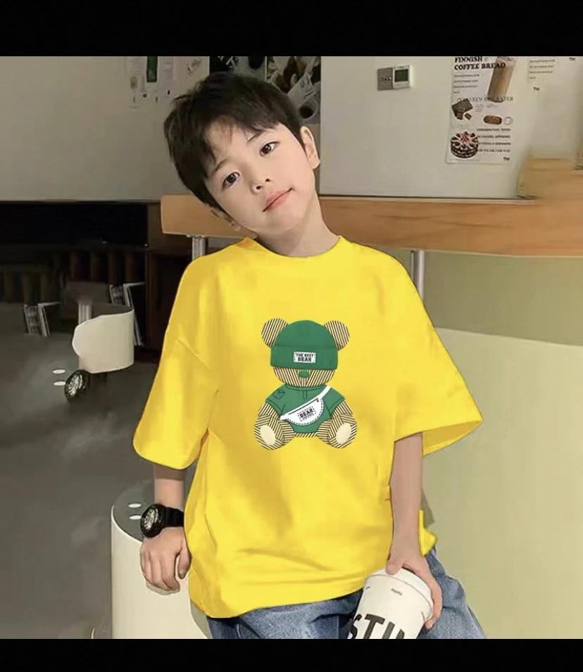 2025夏季中性速干短袖t恤儿童冰丝休闲半袖