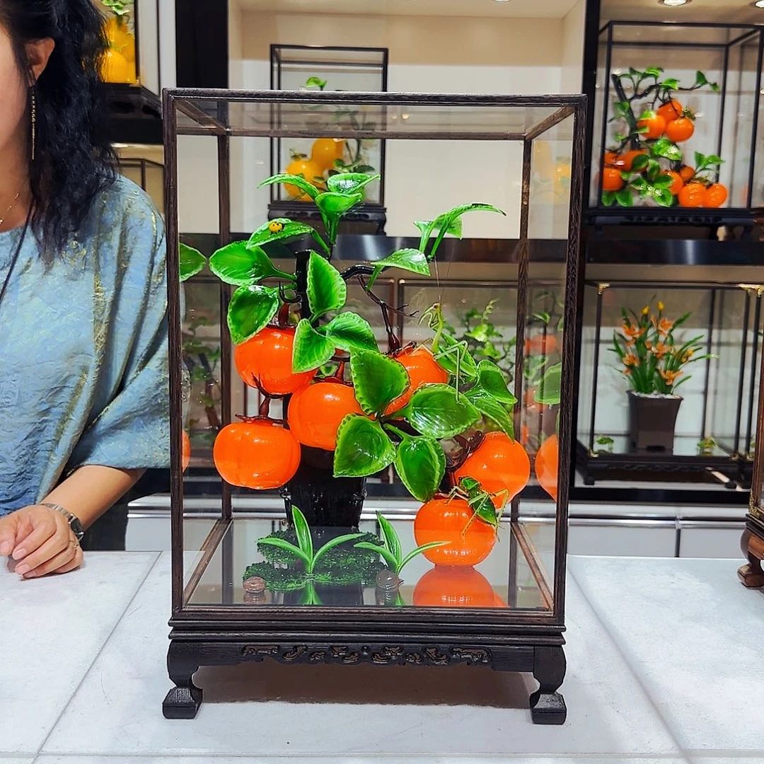 手工艺品琉璃柿柿如意
